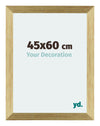 Mura MDF Photo Frame 45x60cm Gold Shiny Front Size | Yourdecoration.com