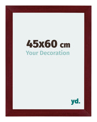 Mura MDF Photo Frame 45x60cm Winered Wiped Front Size | Yourdecoration.com