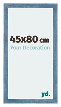 Mura MDF Photo Frame 45x80cm Bright Blue Swept Front Size | Yourdecoration.com