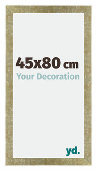 Mura MDF Photo Frame 45x80cm Gold Antique Front Size | Yourdecoration.com