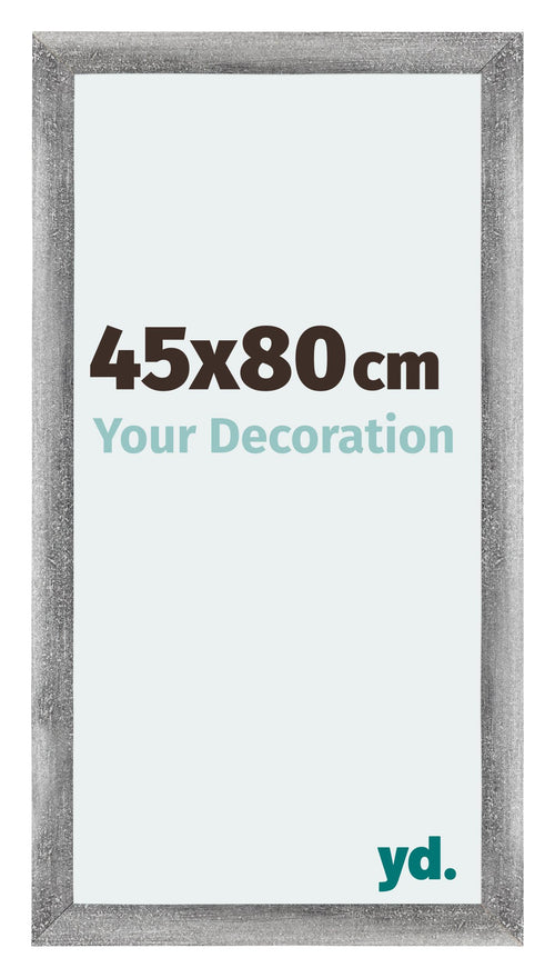 Mura MDF Photo Frame 45x80cm Gray Wiped Front Size | Yourdecoration.com