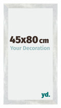 Mura MDF Photo Frame 45x80cm Silver Glossy Vintage Front Size | Yourdecoration.com