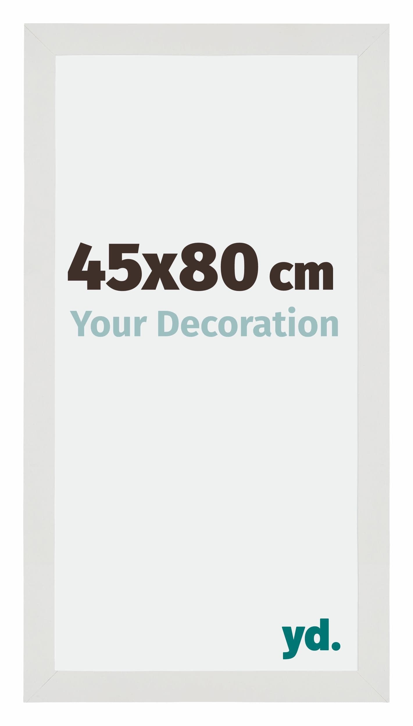 Mura MDF Photo Frame 45x80cm White Matte Front Size | Yourdecoration.com