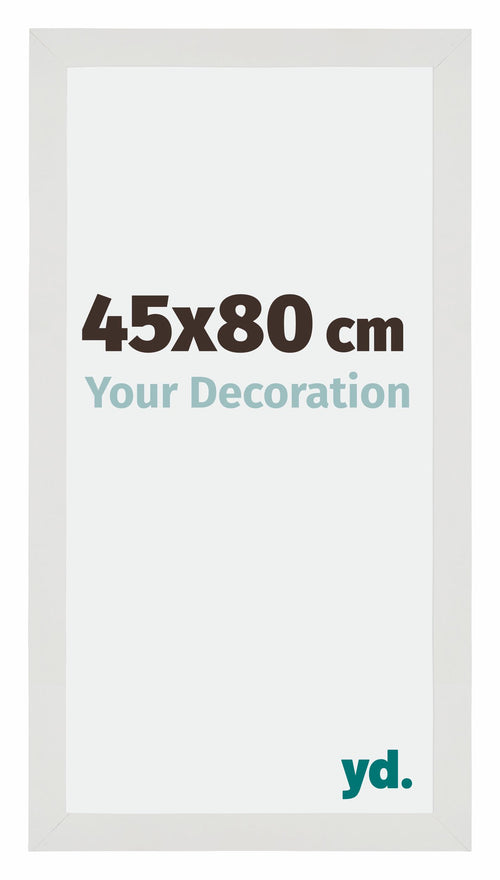 Mura MDF Photo Frame 45x80cm White Matte Front Size | Yourdecoration.com