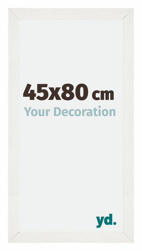 Mura MDF Photo Frame 45x80cm White Wiped Front Size | Yourdecoration.com
