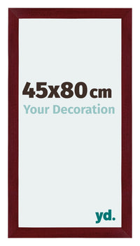 Mura MDF Photo Frame 45x80cm Winered Wiped Front Size | Yourdecoration.com