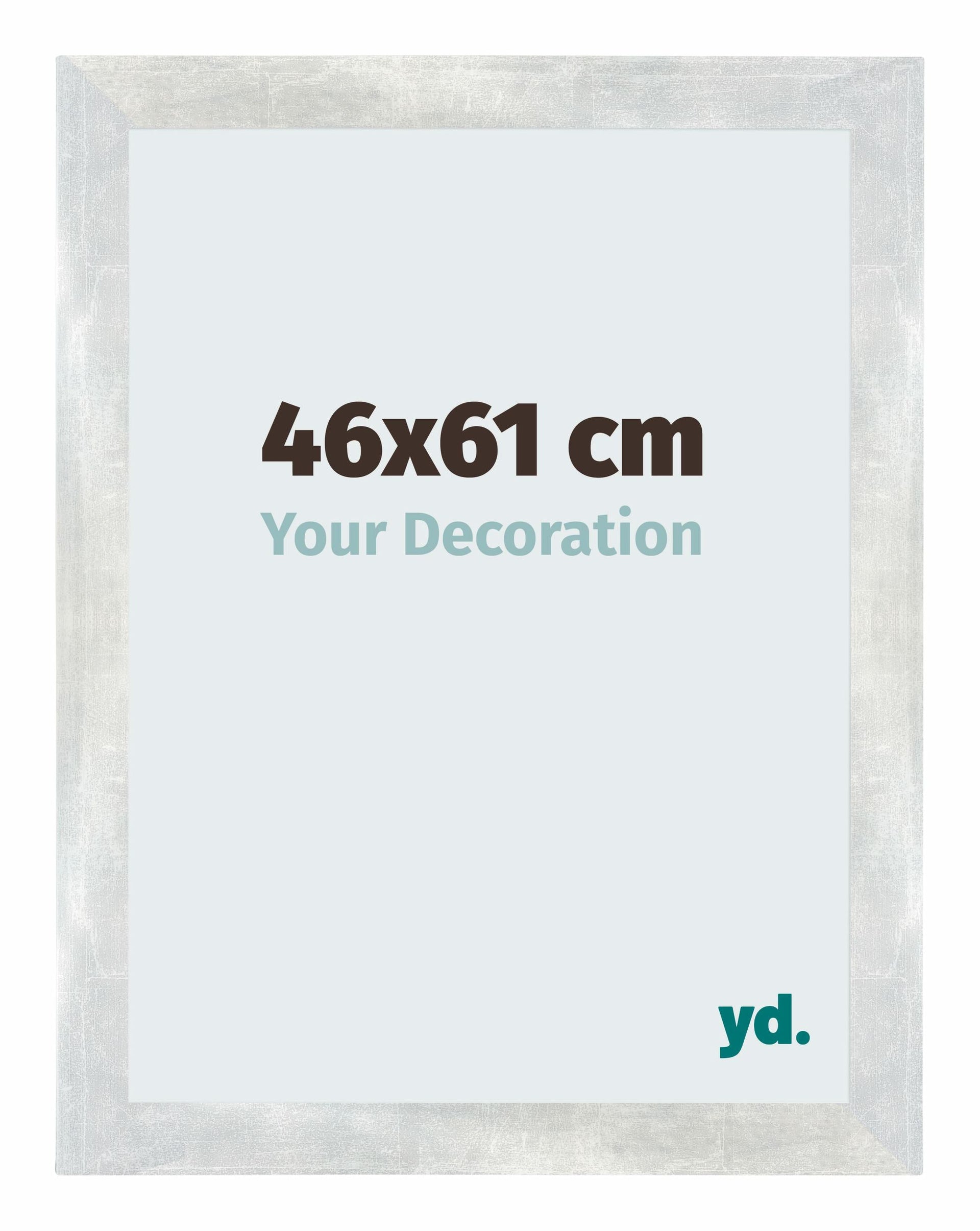 Mura MDF Photo Frame 46x61cm Argent Brillant Vintage Front Size | Yourdecoration.com