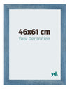 Mura MDF Photo Frame 46x61cm Bleu Brillant Patiné Front Size | Yourdecoration.com