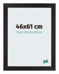 Mura MDF Photo Frame 46x61cm Noir Grain De Bois Front Size | Yourdecoration.com