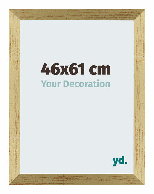 Mura MDF Photo Frame 46x61cm Or Brillant Front Size | Yourdecoration.com