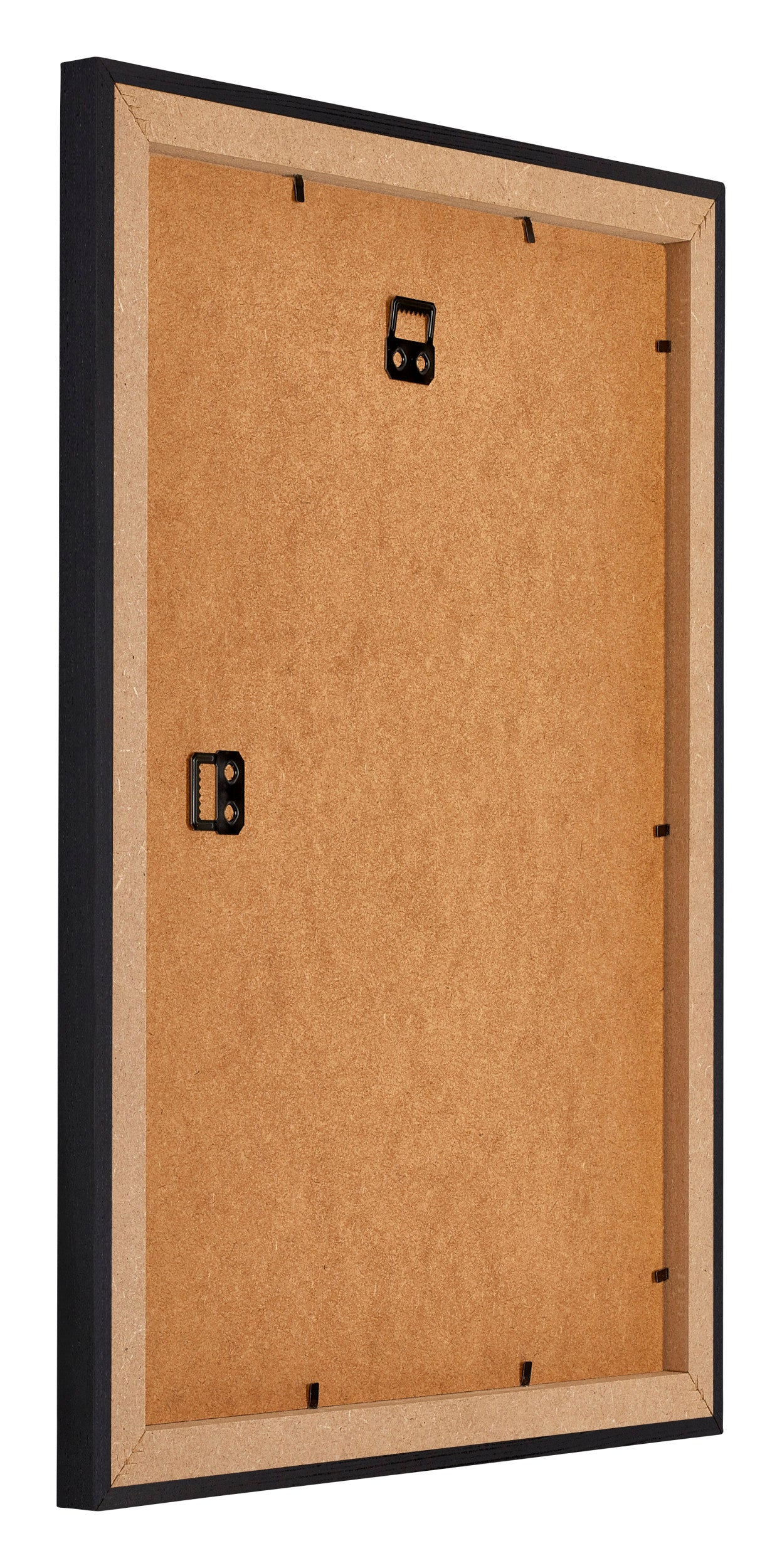 Mura MDF Photo Frame 48x64cm Black Woodgrain Back Oblique | Yourdecoration.com