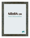 Mura MDF Photo Frame 48x64cm Blue Gold Melange Front Size | Yourdecoration.com