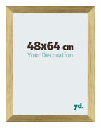 Mura MDF Photo Frame 48x64cm Gold Shiny Front Size | Yourdecoration.com
