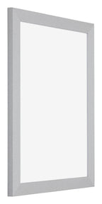 Mura MDF Photo Frame 48x64cm Silver Matte Front Oblique | Yourdecoration.com