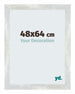 Mura MDF Photo Frame 48x64cm Silver Shiny Vintage Front Size | Yourdecoration.com