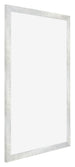 Mura MDF Photo Frame 48x67cm Silver Shiny Vintage Front Oblique | Yourdecoration.com