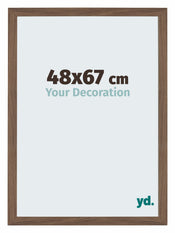 Mura MDF Photo Frame 48x67cm Walnut Dark Front Size | Yourdecoration.com