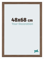 Mura MDF Photo Frame 48x68cm Walnut Dark Front Size | Yourdecoration.com