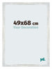 Mura MDF Photo Frame 49x68cm Silver Shiny Vintage Front Size | Yourdecoration.com