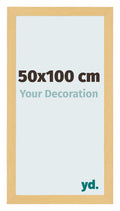 Mura MDF Photo Frame 50x100cm Beech Design Front Size | YourDesignation.com
