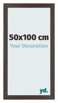 Mura MDF Photo Frame 50x100cm Oak Dark Front Size | Yourdecoration.com