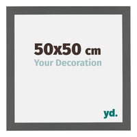 Mura MDF Photo Frame 50x50cm Anthracite Size | Yourdecoration.com