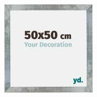 Mura MDF Photo Frame 50x50cm Iron Swept Front Size | Yourdecoration.com