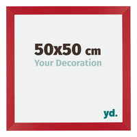 Mura MDF Photo Frame 50x50cm Red Front Size | Yourdecoration.com