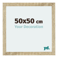Mura MDF Photo Frame 50x50cm Sonoma Oak Front Size | Yourdecoration.com