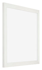 Mura MDF Photo Frame 50x50cm White Wiped Front Oblique | Yourdecoration.com