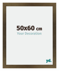 Mura MDF Photo Frame 50x60cm Bronze Design Front Size | Yourdecoration.com