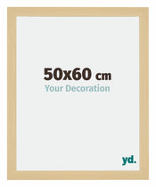 Mura MDF Photo Frame 50x60cm Maple Decor Front Size | Yourdecoration.com