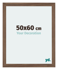 Mura MDF Photo Frame 50x60cm Walnut Dark Front Size | Yourdecoration.com