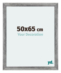 Mura MDF Photo Frame 50x65cm Gray Wiped Front Size | Yourdecoration.com