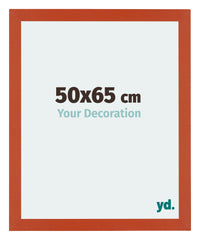 Mura MDF Photo Frame 50x65cm Orange Front Size | Yourdecoration.com