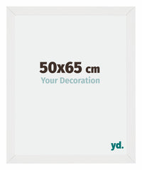 Mura MDF Photo Frame 50x65cm White High Gloss Front Size | Yourdecoration.com