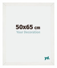 Mura MDF Photo Frame 50x65cm White Wiped Front Size | Yourdecoration.com