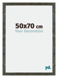Mura MDF Photo Frame 50x70cm Blue Gold Melange Front Size | Yourdecoration.com