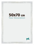 Mura MDF Photo Frame 50x70cm Silver Glossy Vintage Front Size | Yourdecoration.com