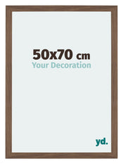 Mura MDF Photo Frame 50x70cm Walnut Dark Front Size | Yourdecoration.com