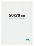 Mura MDF Photo Frame 50x70cm White Wiped Front Size | Yourdecoration.com