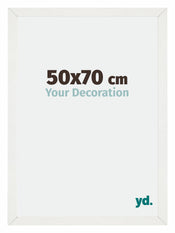 Mura MDF Photo Frame 50x70cm White Wiped Front Size | Yourdecoration.com