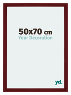 Mura MDF Photo Frame 50x70cm Winered Wiped Front Size | Yourdecoration.com