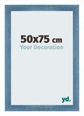 Mura MDF Photo Frame 50x75cm Bright Blue Swept Front Size | Yourdecoration.com