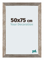 Mura MDF Photo Frame 50x75cm Metal Vintage Front Size | Yourdecoration.com
