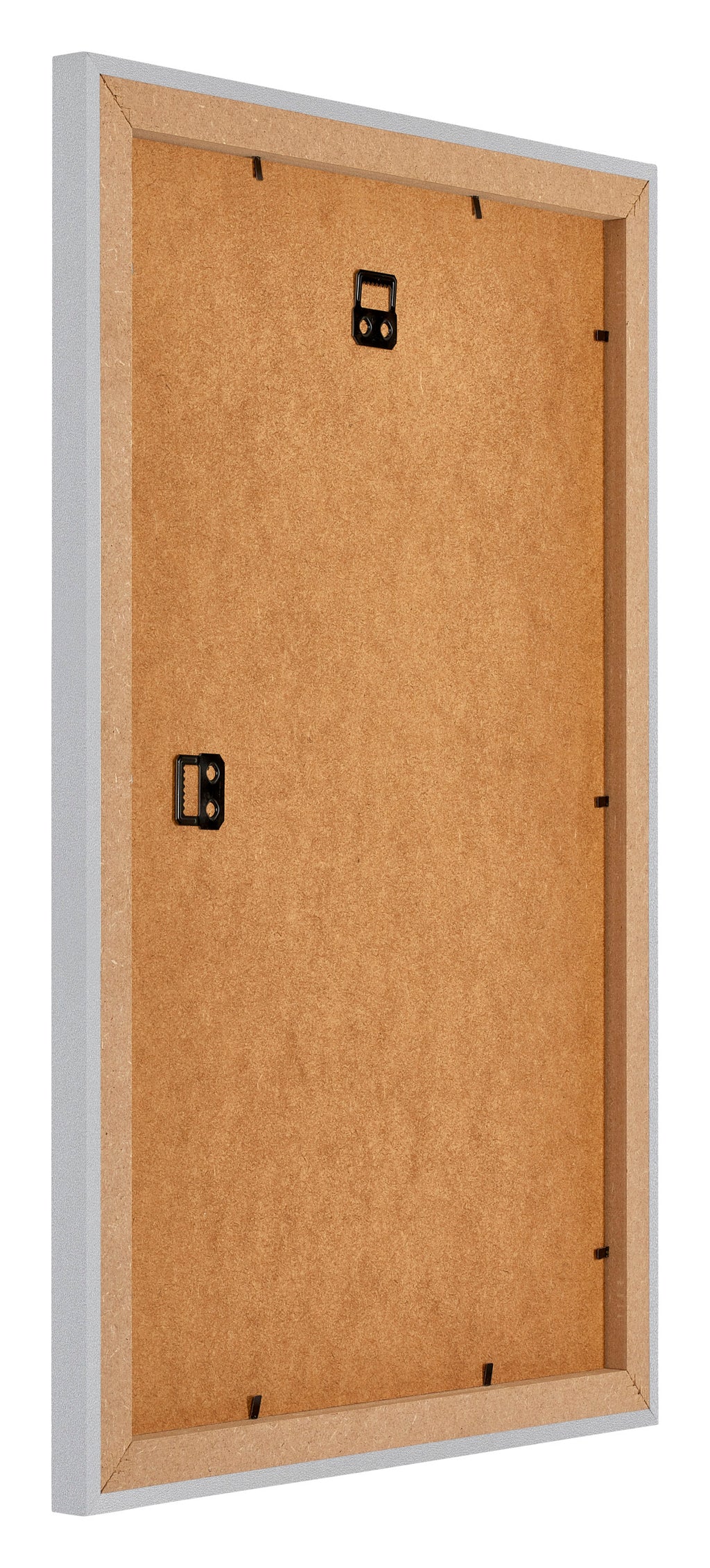 Mura MDF Photo Frame 50x75cm Silver Matte Back Oblique | Yourdecoration.com
