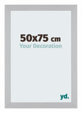 Mura MDF Photo Frame 50x75cm Silver Matte Front Size | Yourdecoration.com