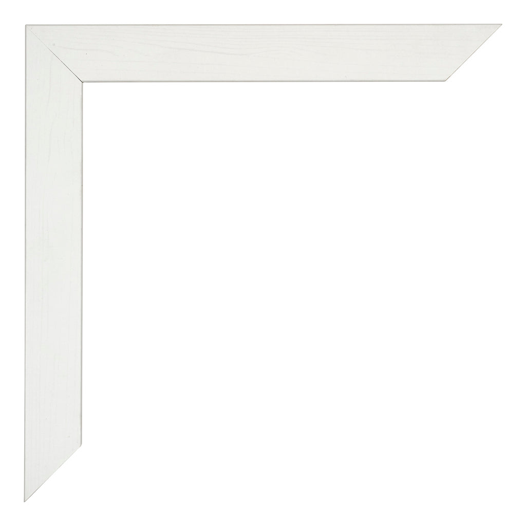 Mura MDF Photo Frame 50x75cm White Wiped Detail Corner | Yourdecoration.com
