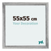 Mura MDF Photo Frame 55x55cm Gray Wiped Front Size | Yourdecoration.com