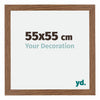 Mura MDF Photo Frame 55x55cm Oak Rustic Front Size | Yourdecoration.com